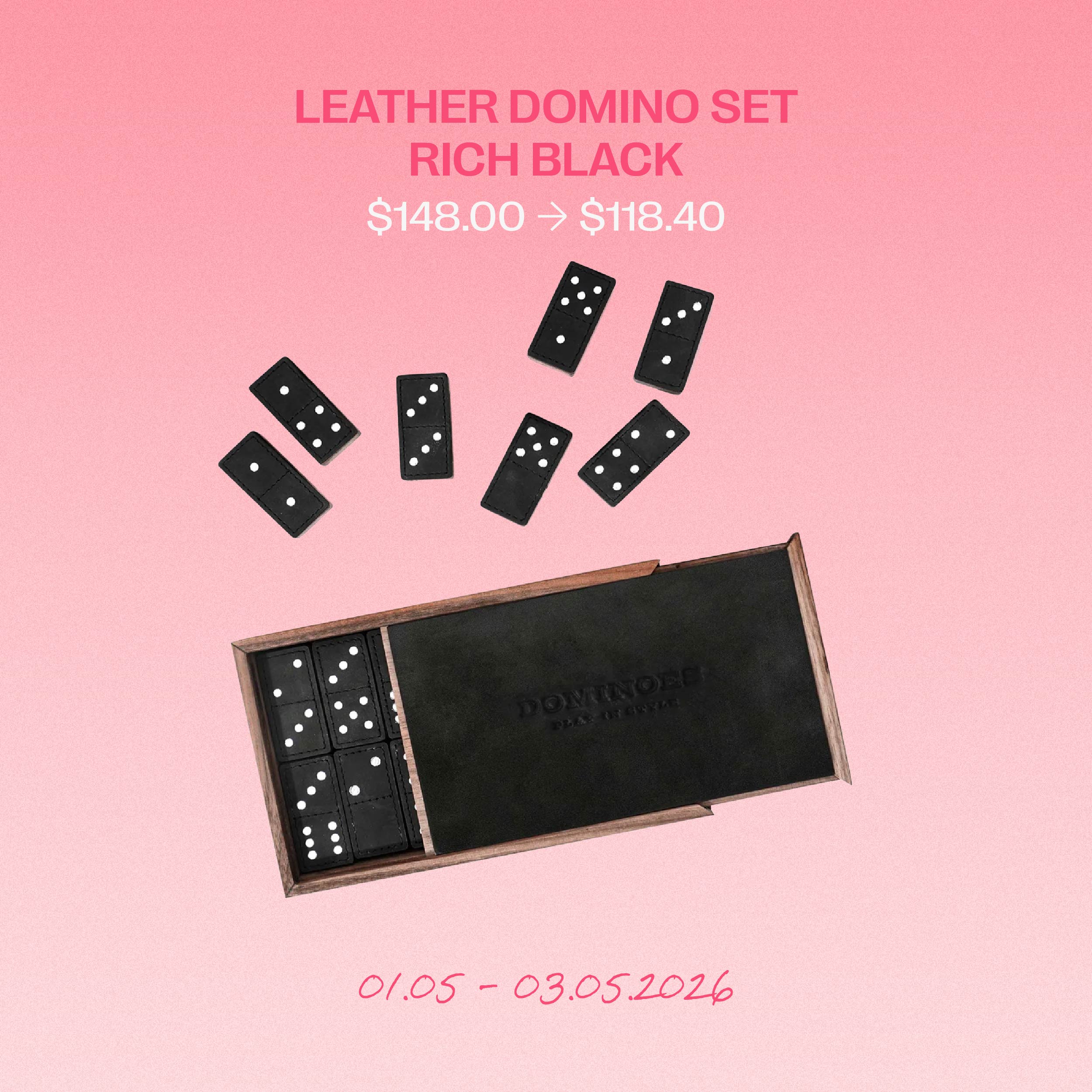 Leather Domino Set