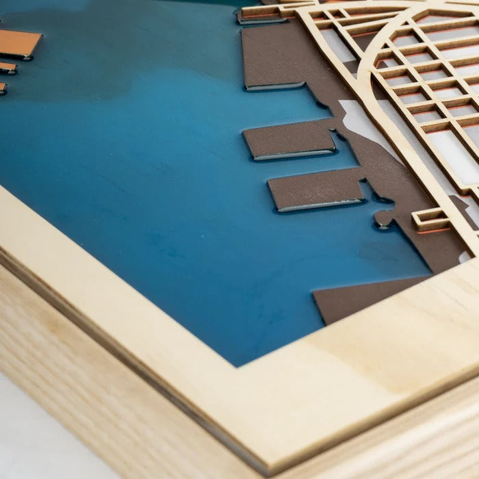 Wooden City Maps of American Cities