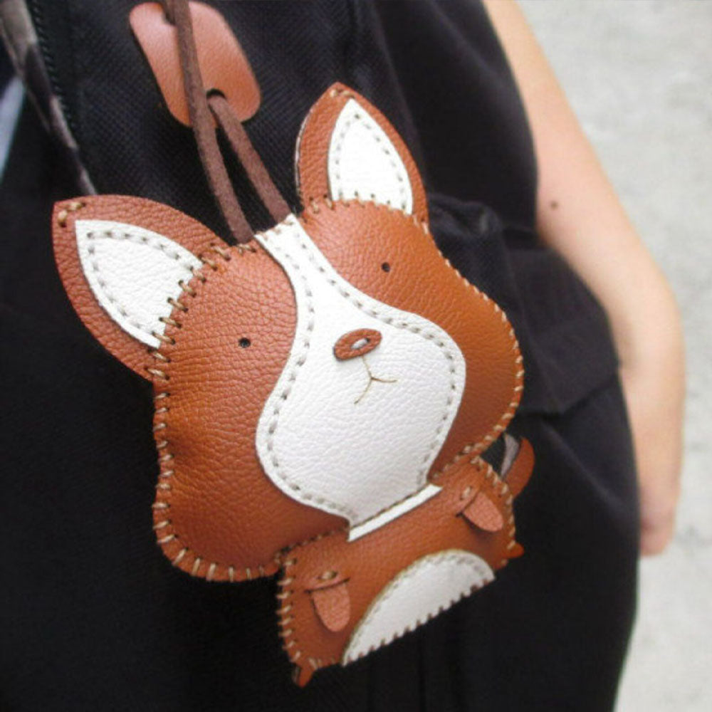 Corgi Leather Bag Charms