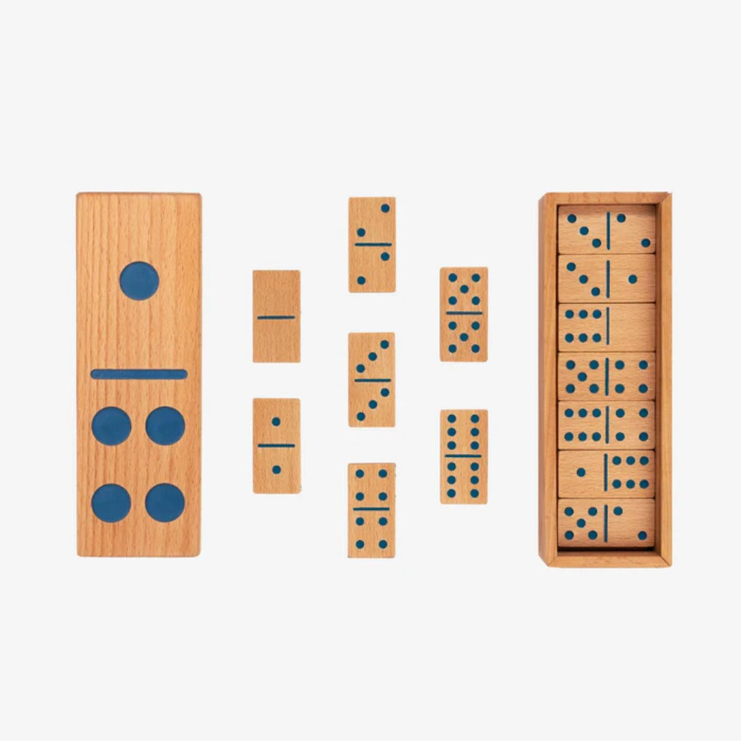 Colorburst Wooden Domino Set