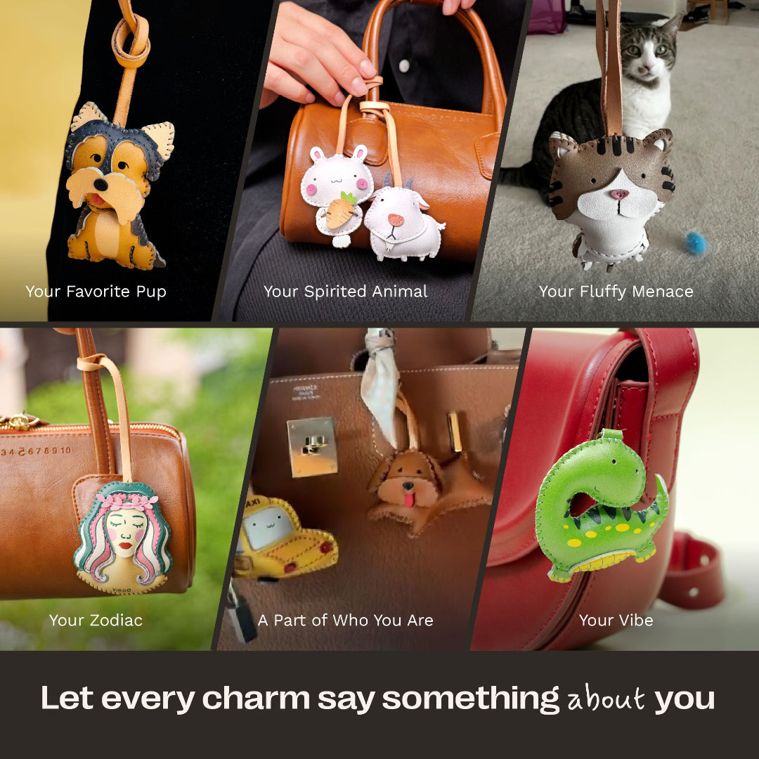 personal leather charms