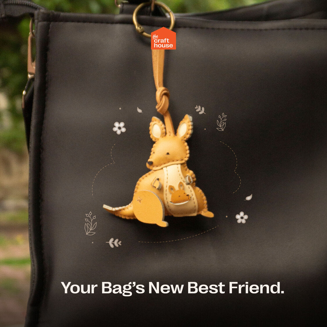 kangaroo leather bag charms