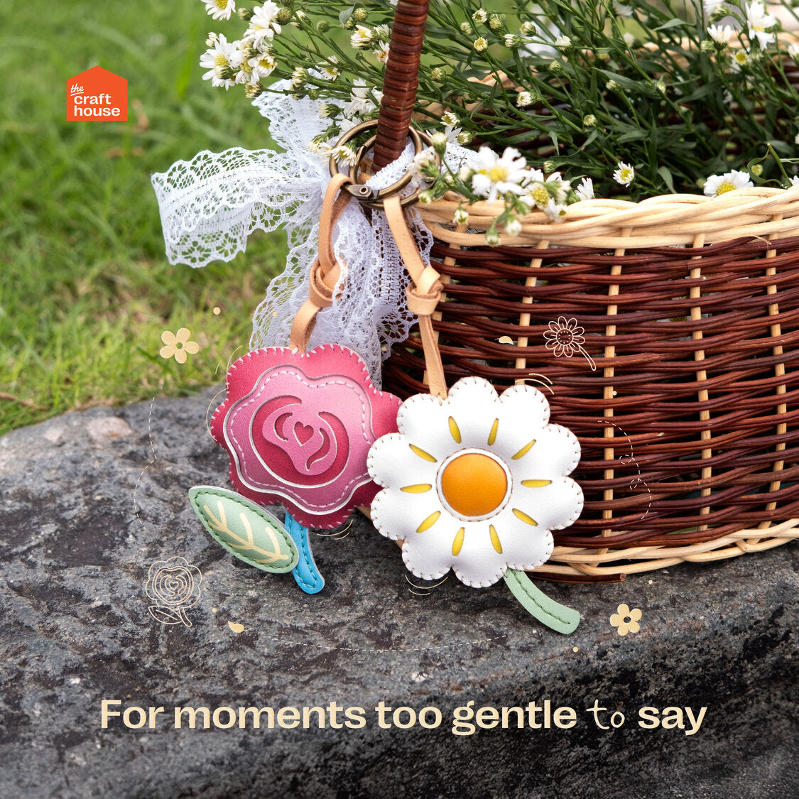 Flower Collection Bag Charm