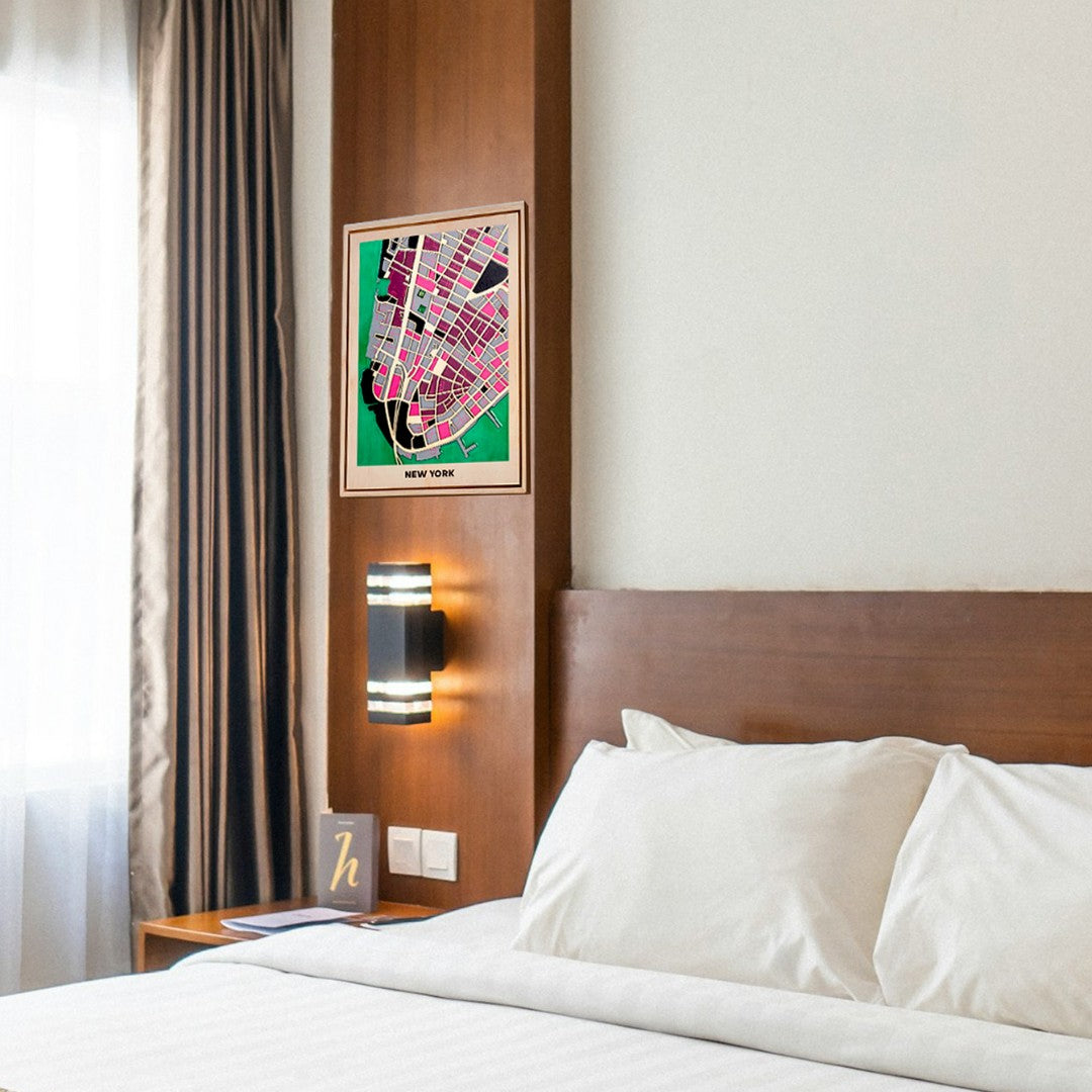 Wooden Wall Art - New York City Map