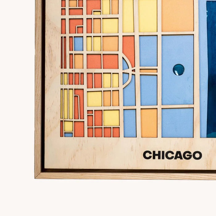 Wooden City Maps of American Cities