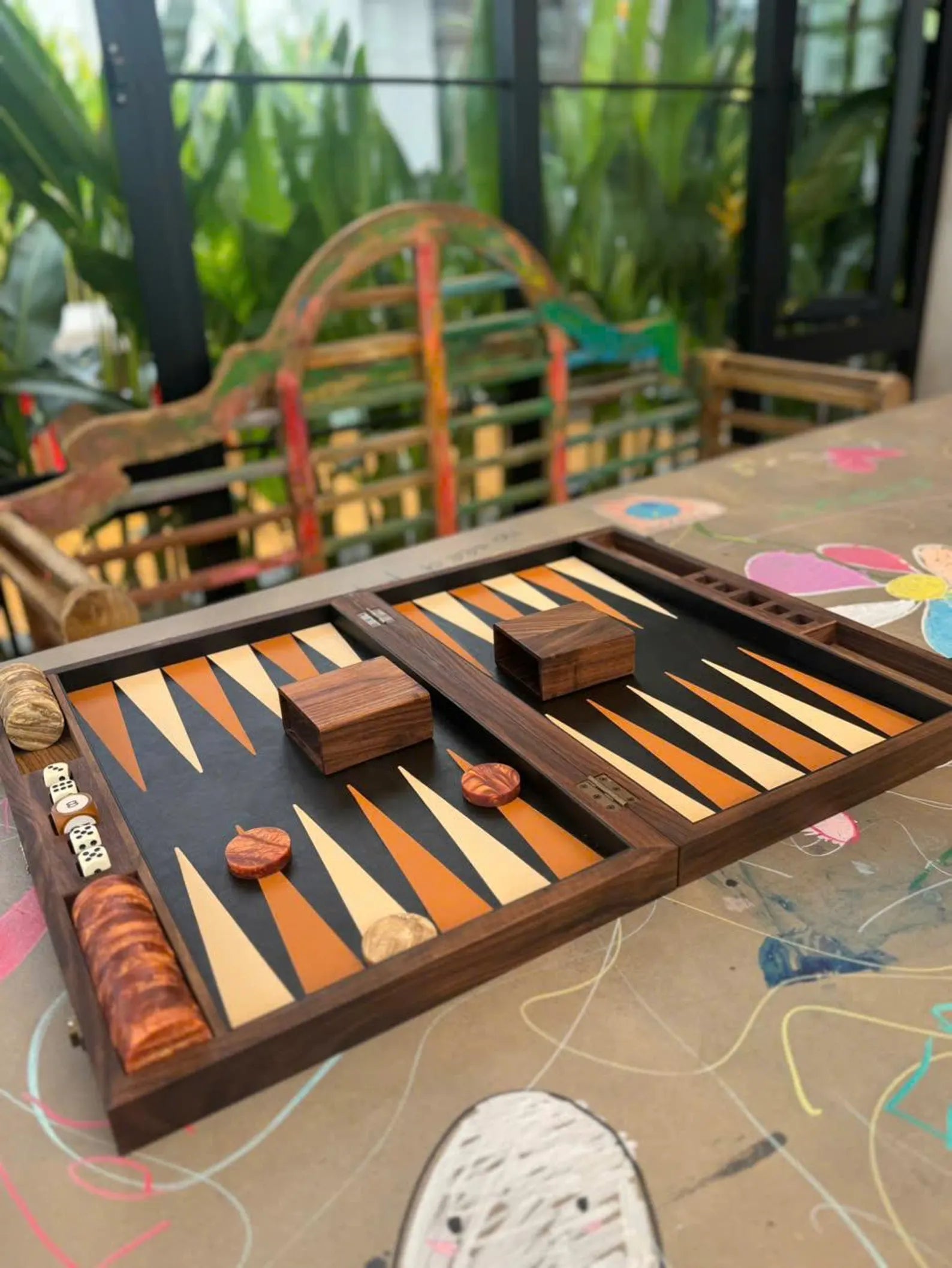 Tournament Backgammon Set